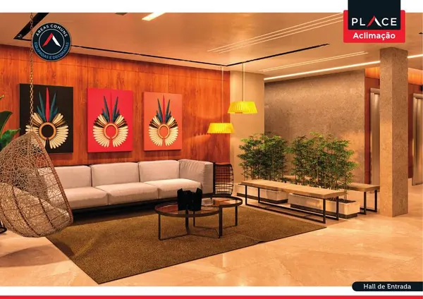 Hall de entrada de empreendimento residencial novo